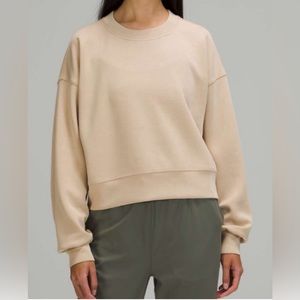 #84 Lululemon Perfectly Oversized Cropped Crew *Softstreme Trench Sz 20